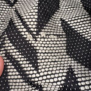 New York & Company Black and White Mesh Fabric